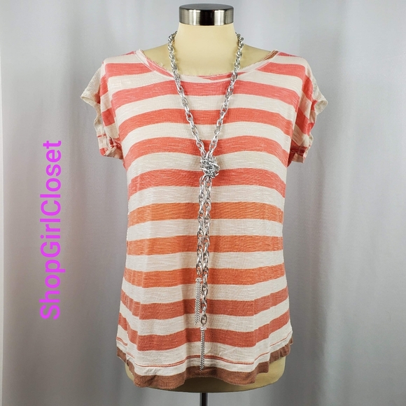 🆕️ American Rag Cie Striped Tee/Lace Back